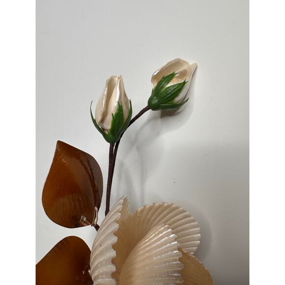 Seashell Flower Art Bouquet Hanging Ocean Beach Decor - Picture 3 of 7
